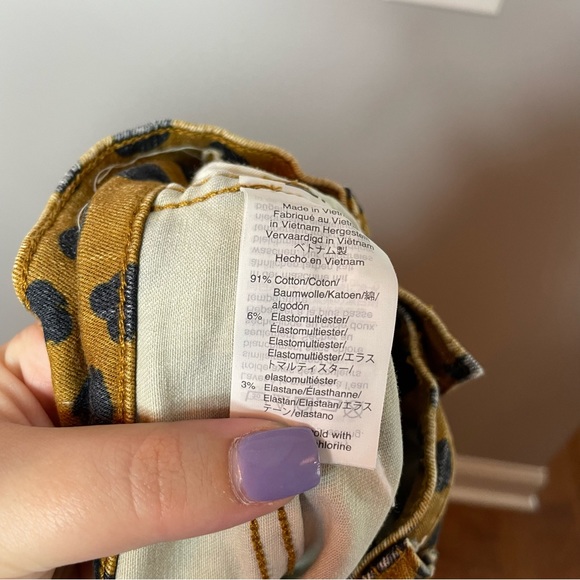 Madewell high rise skinny jean in painted spots - Picture 7 of 7